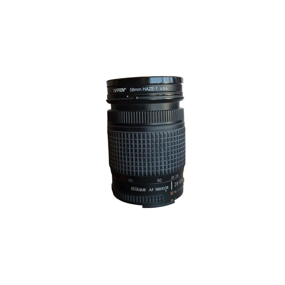 Nikon AF Nikkor 28-80mm 3.5-5.6D Zoom Lens with Tiffen 58mm Haze Filter